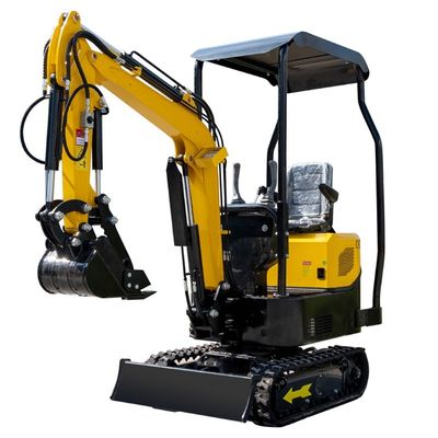 Boom Swing 1000kg Hightop Small Mini Excavator Dengan Penutup Belakang Dibuka