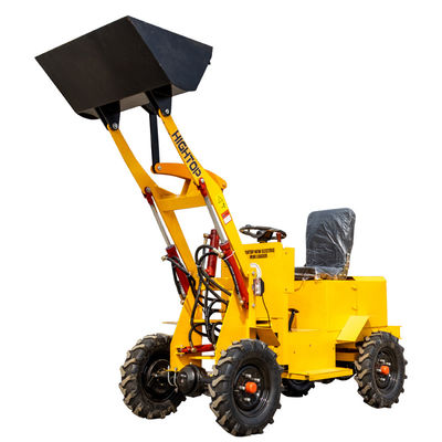 Kekuatan Kuat 1800W Electric Wheel Loader Kecil Mini Front End Loader HTEL12