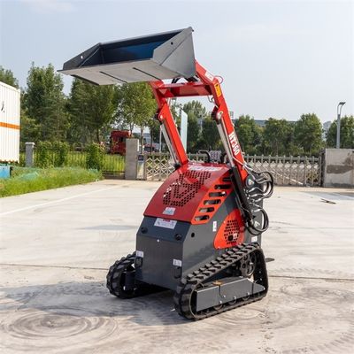 Kecepatan 0-6km/H Mini Loader Skid Steer Track Loader Untuk Landscaping