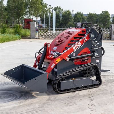 Wheel Drive 13.5hp Mini Steer Loader Untuk Pekerjaan Pertanian