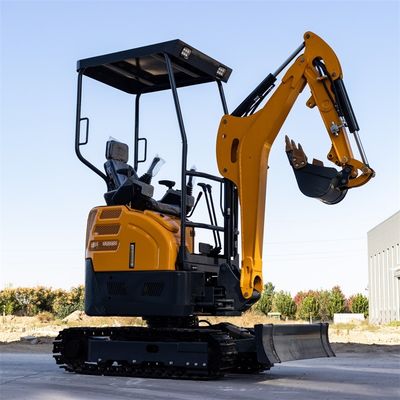 Ht22 Efisien Mini Hydraulic Excavator 28ml/R Perpindahan 2,2/4,3km/H Kecepatan perjalanan