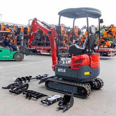 Import Brand Engine 1800kg Mini Hydraulic Excavator Dengan Jalur Retractable