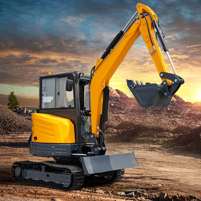 Excavator kecil Hydraulic Dozer Sekop Dan Hydraulic Quick Change Untuk operasi yang mudah