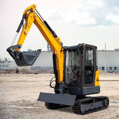 Mini Excavator Hightop dengan Berat Operasi 3500kg Daya Terukur 885mm 18.5KW